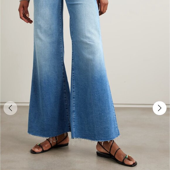 NWT Mother Denim - The Roller mid-rise wide-leg jeans - Picture 3 of 7